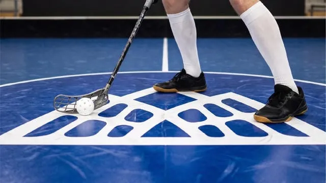 Florbal na palubovke s logom